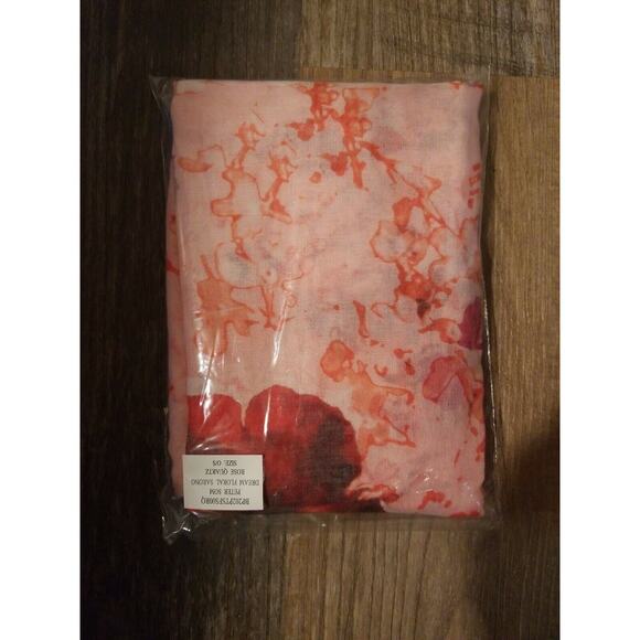 Peter Som Floral Cover Up Sarong Dream Rose Quartz Print Rachel Zoe Box of Style - Picture 5 of 5